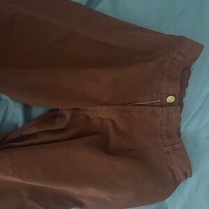 Rust Color Big Bud Press Trousers